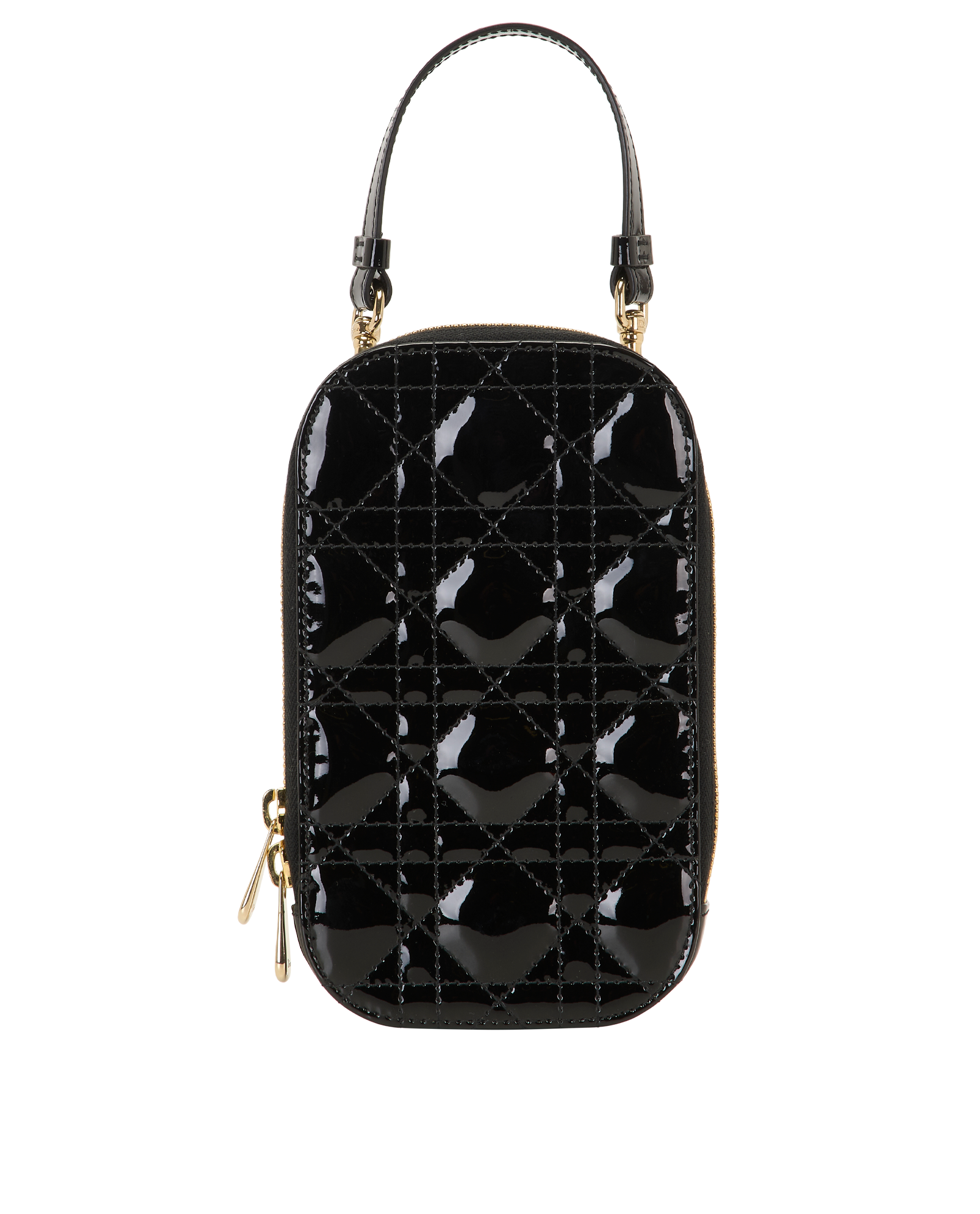 Christian Dior Lady Dior Callin Dior PhoneHolder, &pound;650, Accessories, Blue, Patent Leather, Back view